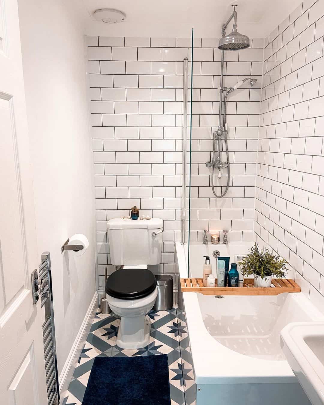 White Bathroom With Tiled Walls - Soul & Lane