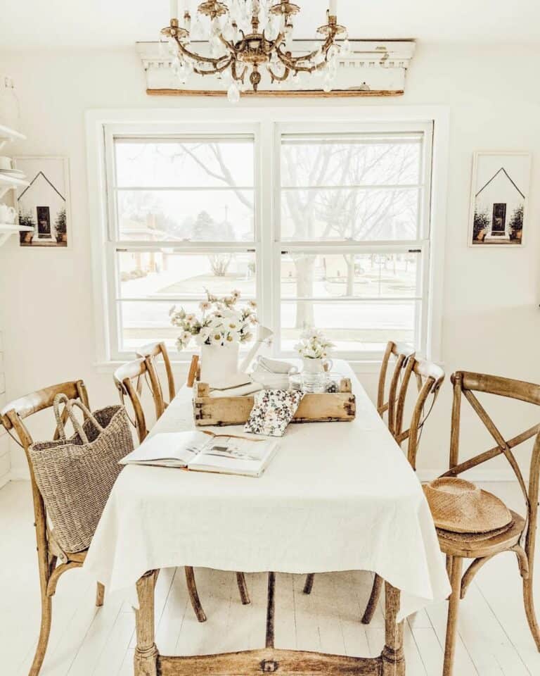 White Flooring and Vintage Trinkets