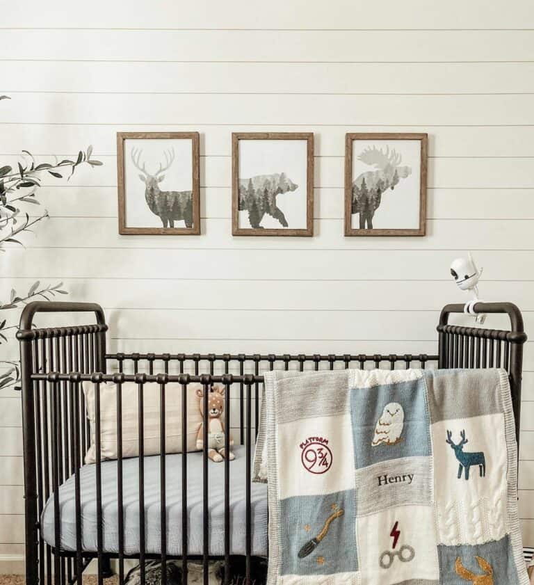 Wilderness Vibes and Shiplap Baby Room Ideas
