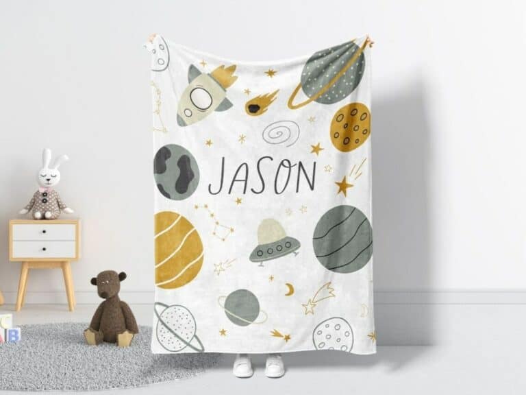 space themed blanket