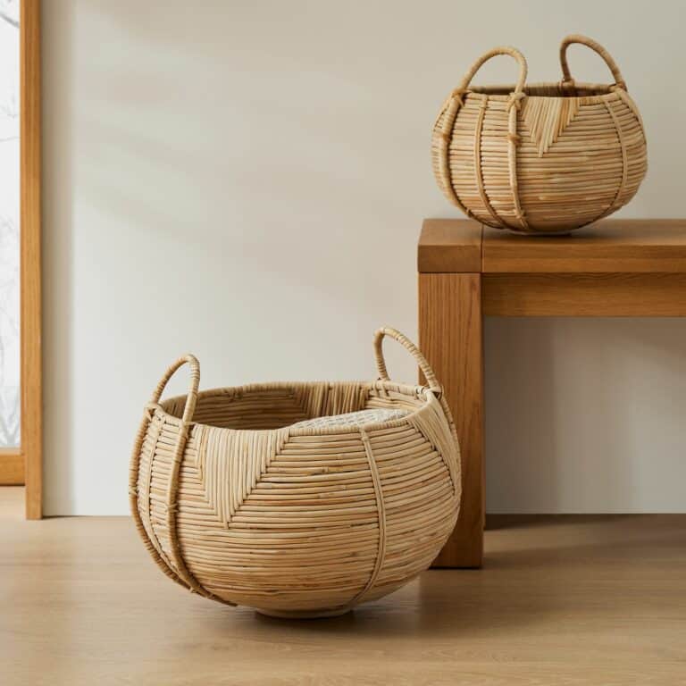 Maya Rattan Nesting Baskets - Set of 2
