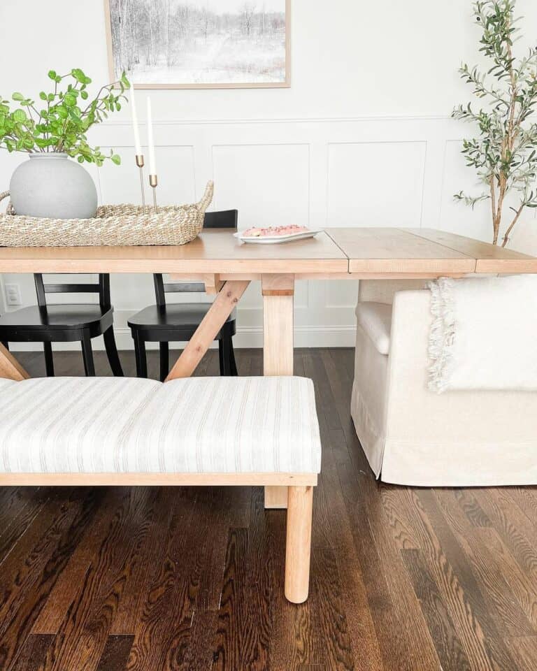 Assorted Dining Room Seating With a Bench