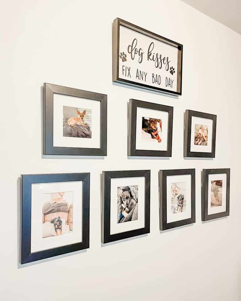 Black Frame Doggy Gallery Wall