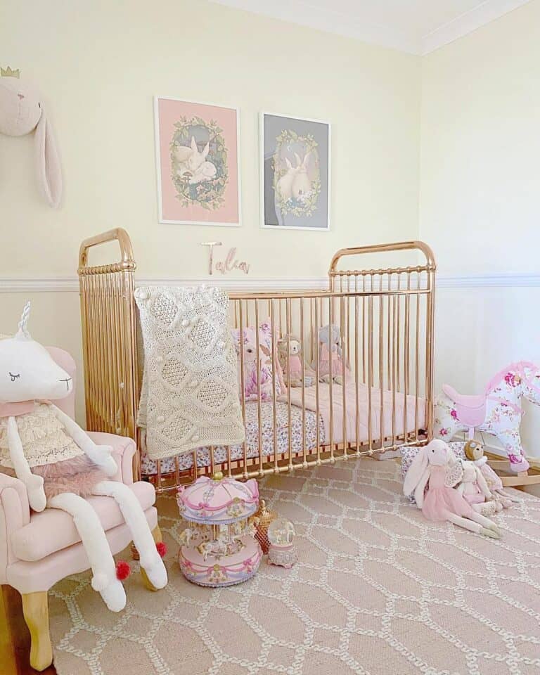 Brass Crib in a Magical Nursery