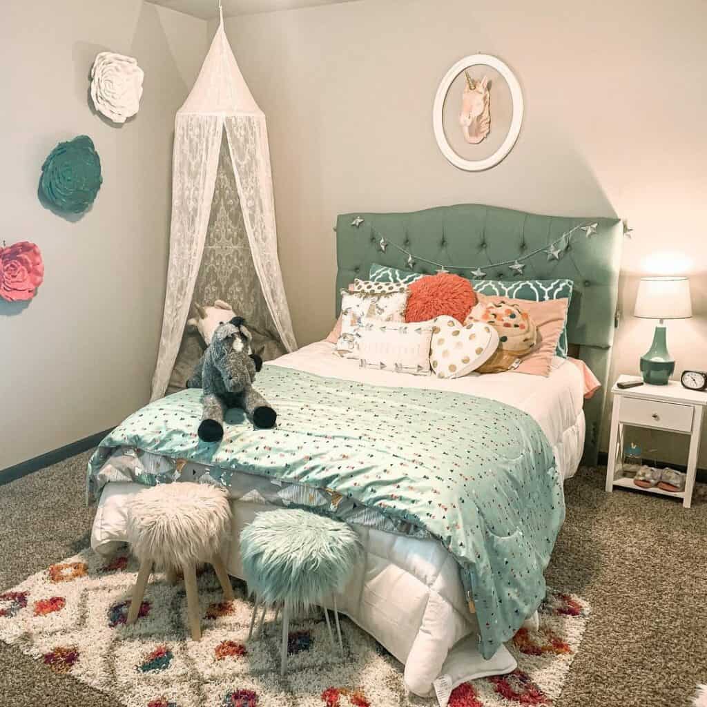 Colorful Bedroom With a Cozy Corner