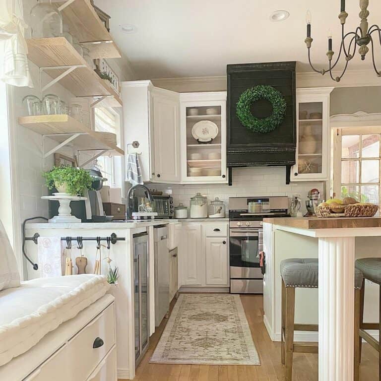 Comfortable Seating in a Country Kitchen