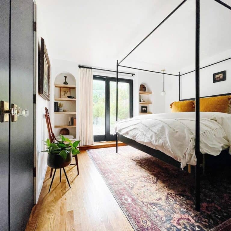 Cozy Modern Bedroom With a Boho Farmhouse Style