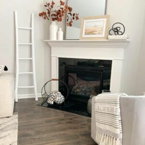 Décor Ideas for Living Room With Ladder and Vases