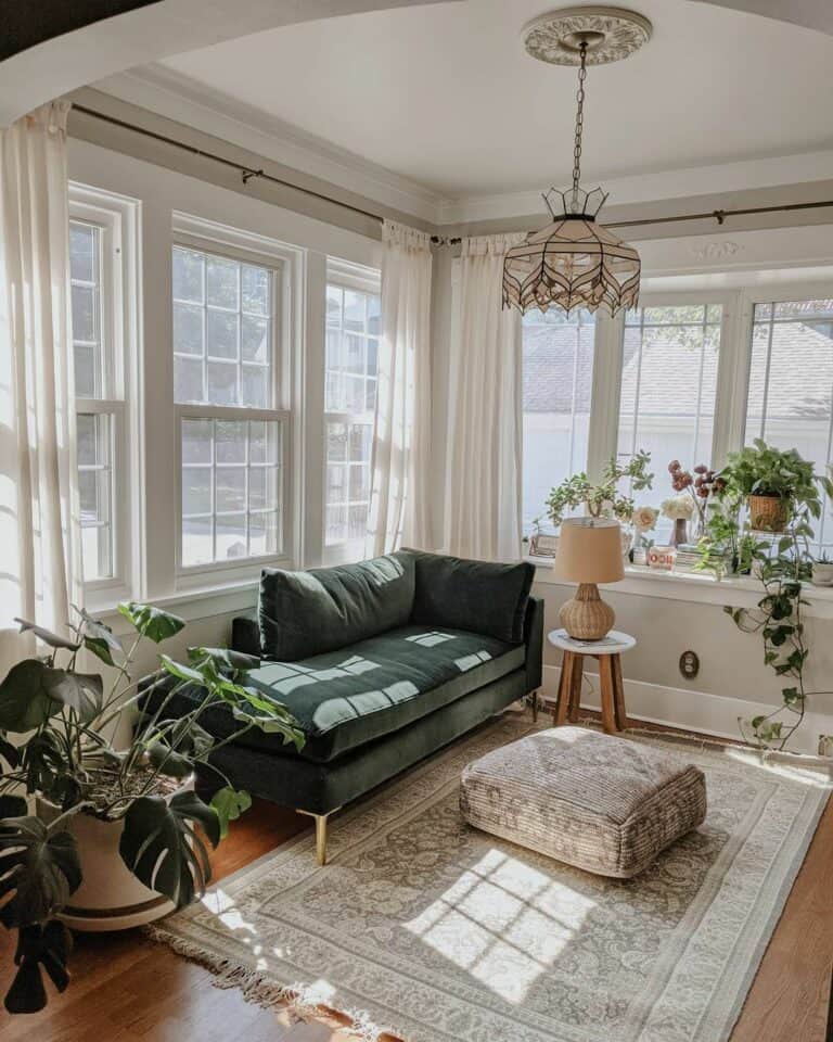 Earth-toned Living Room for an Urban Boho Style