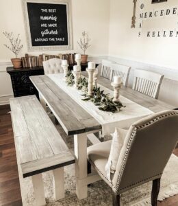 Embellished Sideboard Topped With Vintage Books