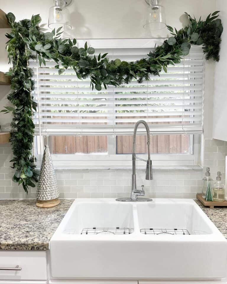 Farmhouse Kitchen With Marble Countertop