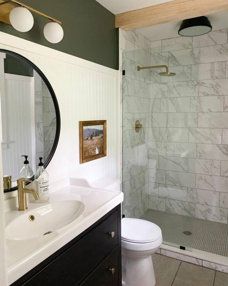 Gold Accented Ensuite