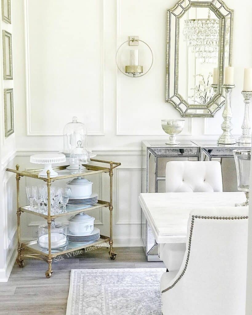 Golden Bar Cart