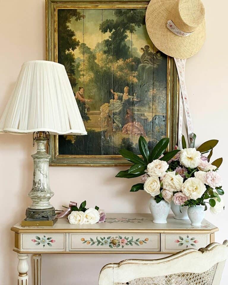 Grand Millennial Aesthetic With Antique Painting