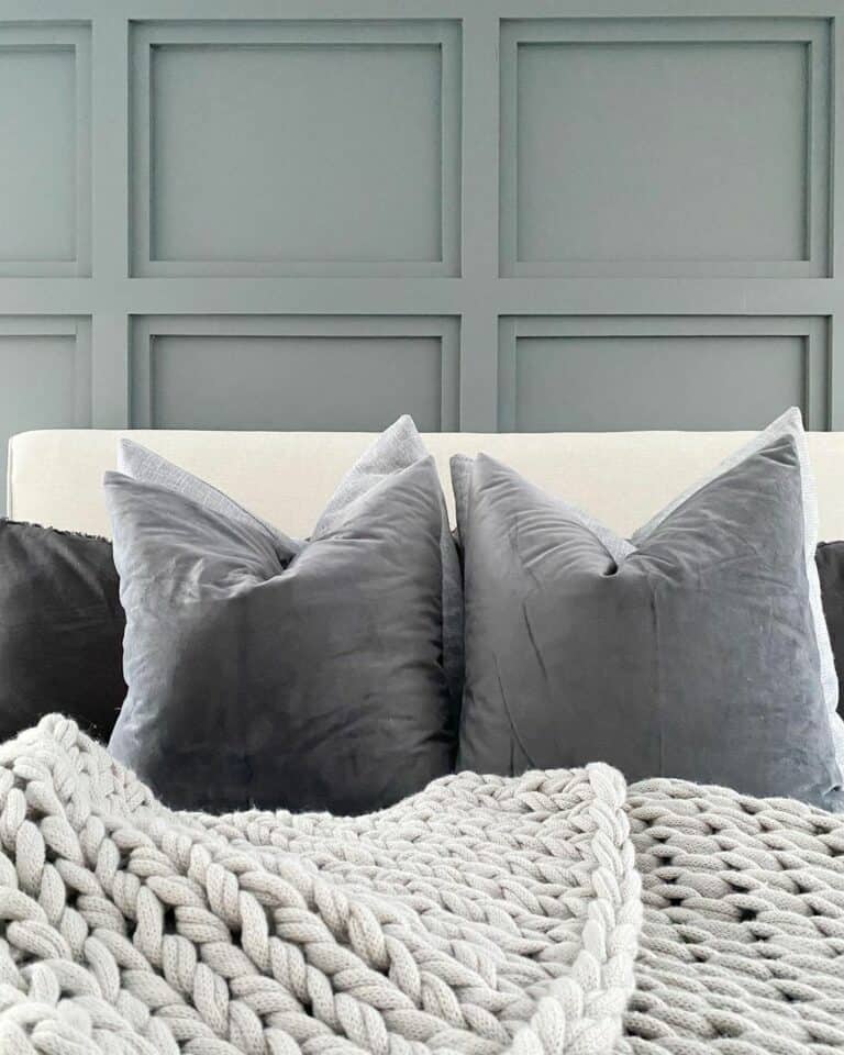 Gray Paint Adds Definition To Layered Wainscoting