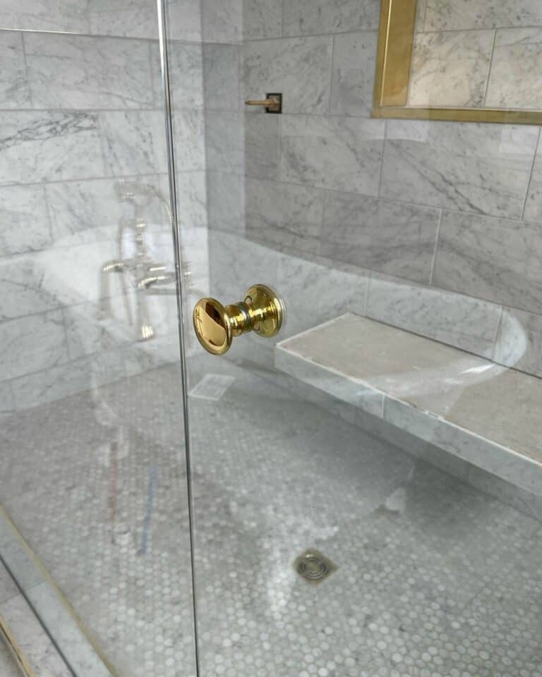 Gray and Gold Marble Bathroom Ideas