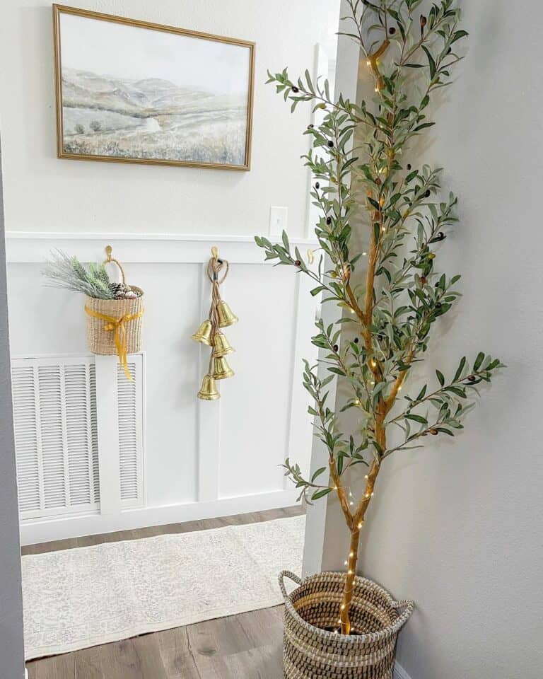 Holiday Décor Accessorizing Narrow Hallway