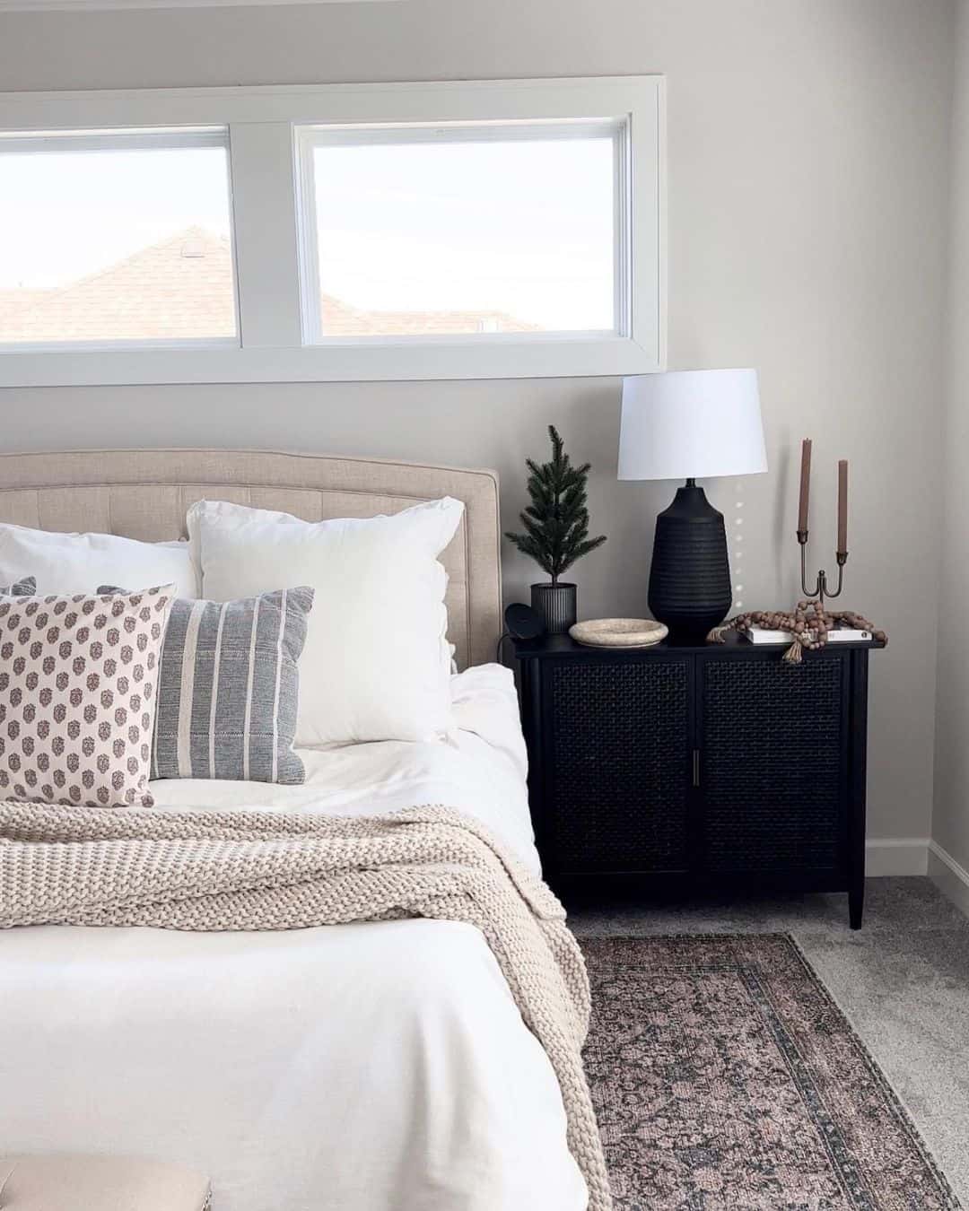 Homestyle Bedroom With Jet Black Night Stand - Soul & Lane