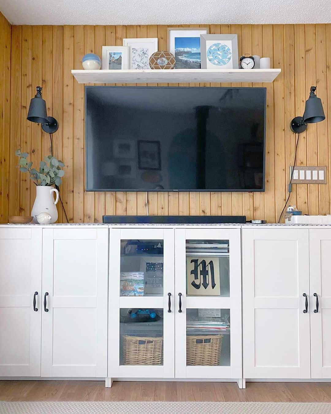 Light Vertical Shiplap Walls in Living Room Soul & Lane