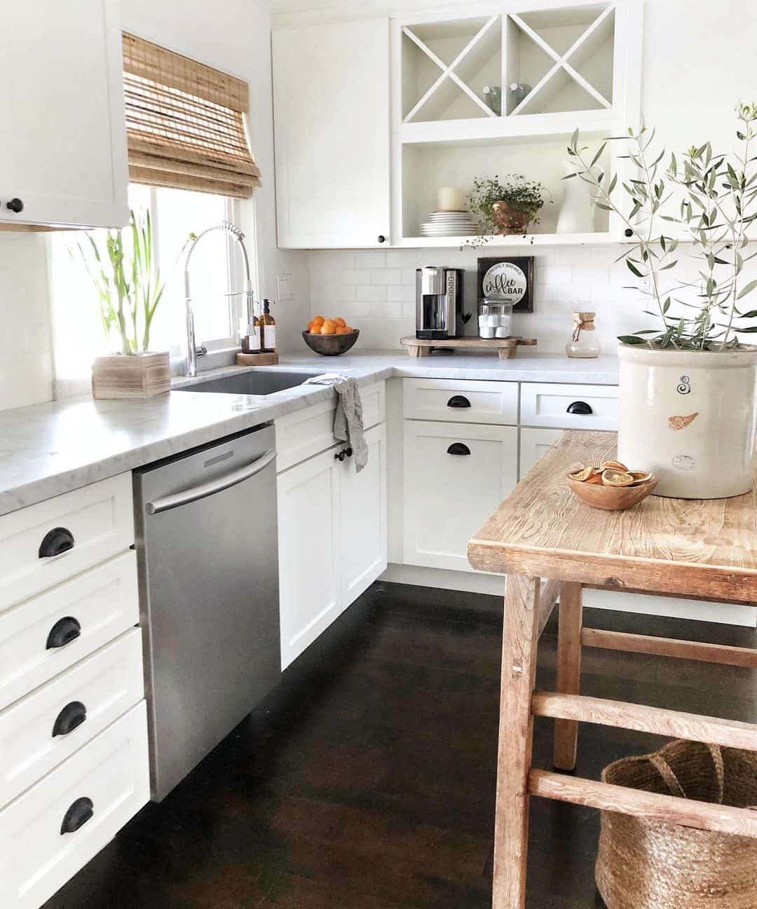Modern Cottage Kitchen With Wooden Table - Soul & Lane