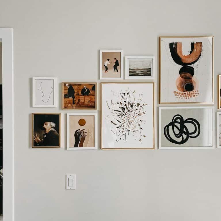 Modern Entryway With Wall Art