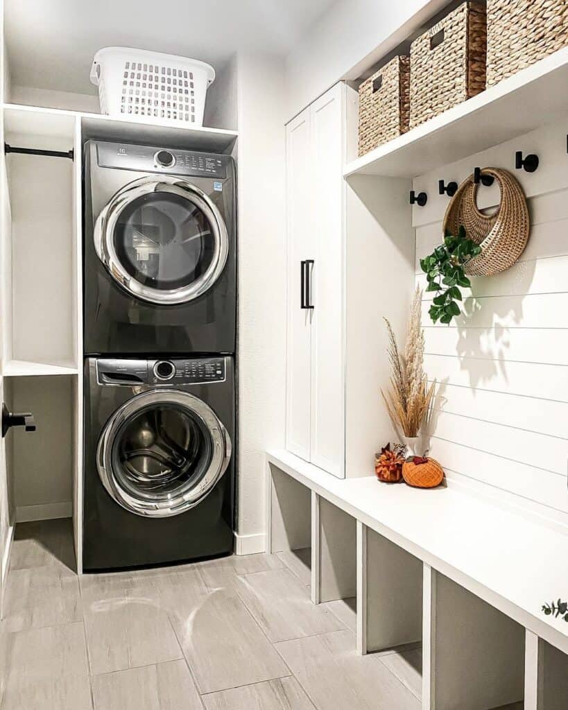 Modern Farmhouse Mudroom and Laundry Room