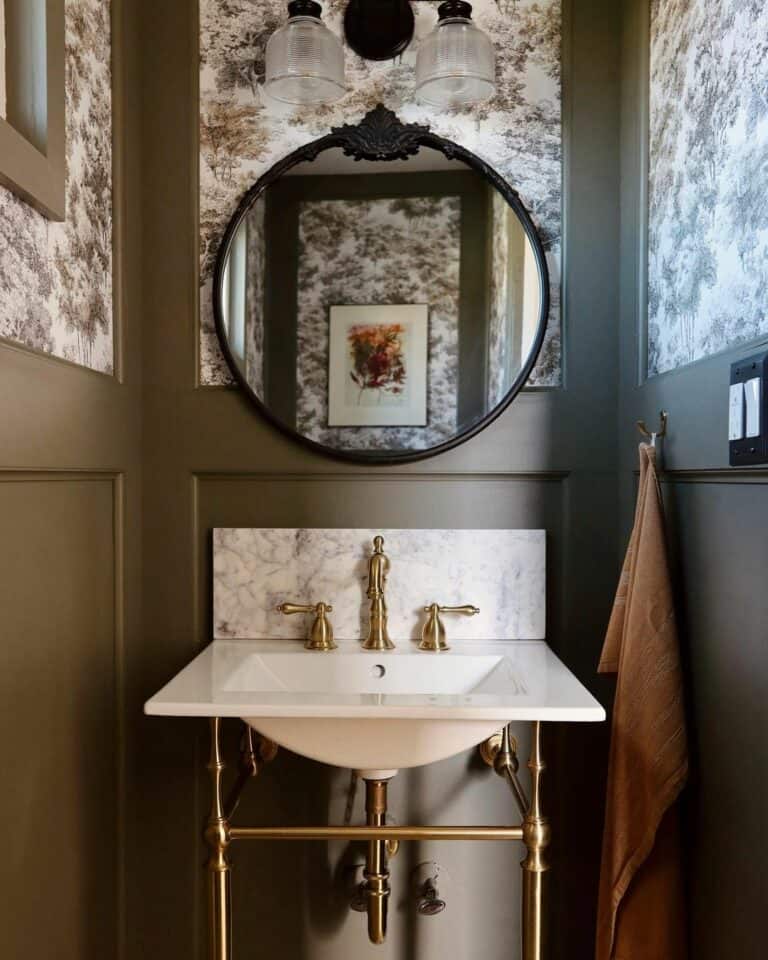 Narrow Small Powder Room Ideas With Personality