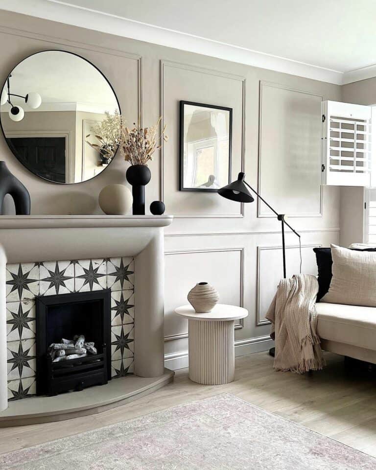 Scandinavian Monochrome Living Room