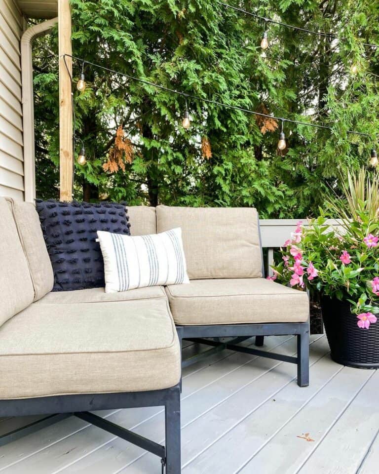 Simple Seating With Neutral Cushions