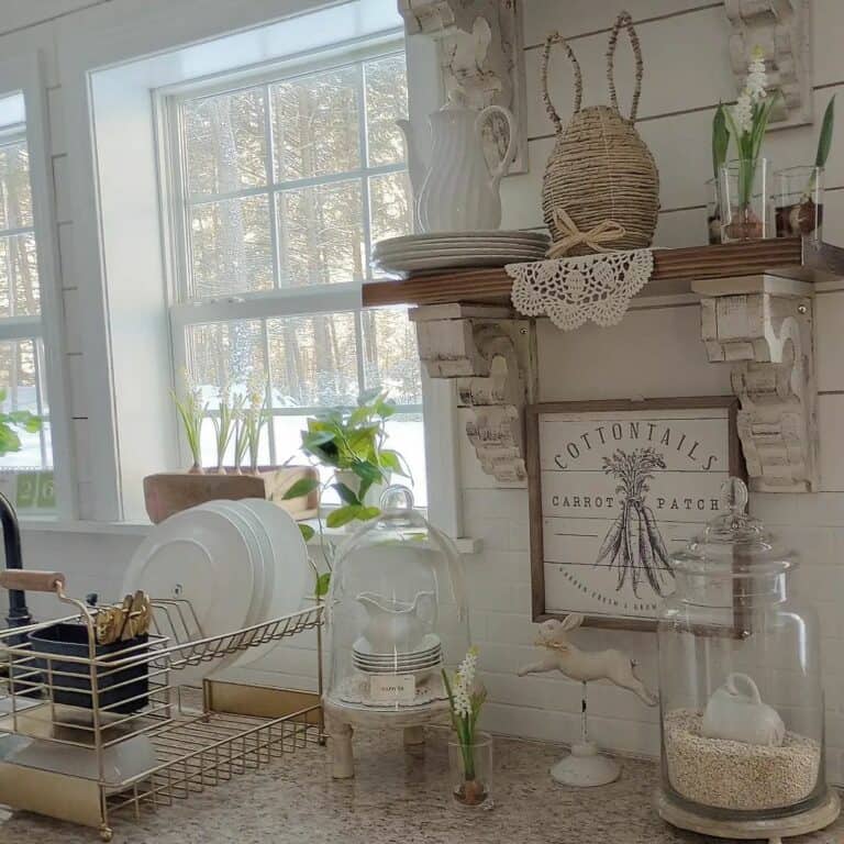 Springtime Décor for a French Country Kitchen