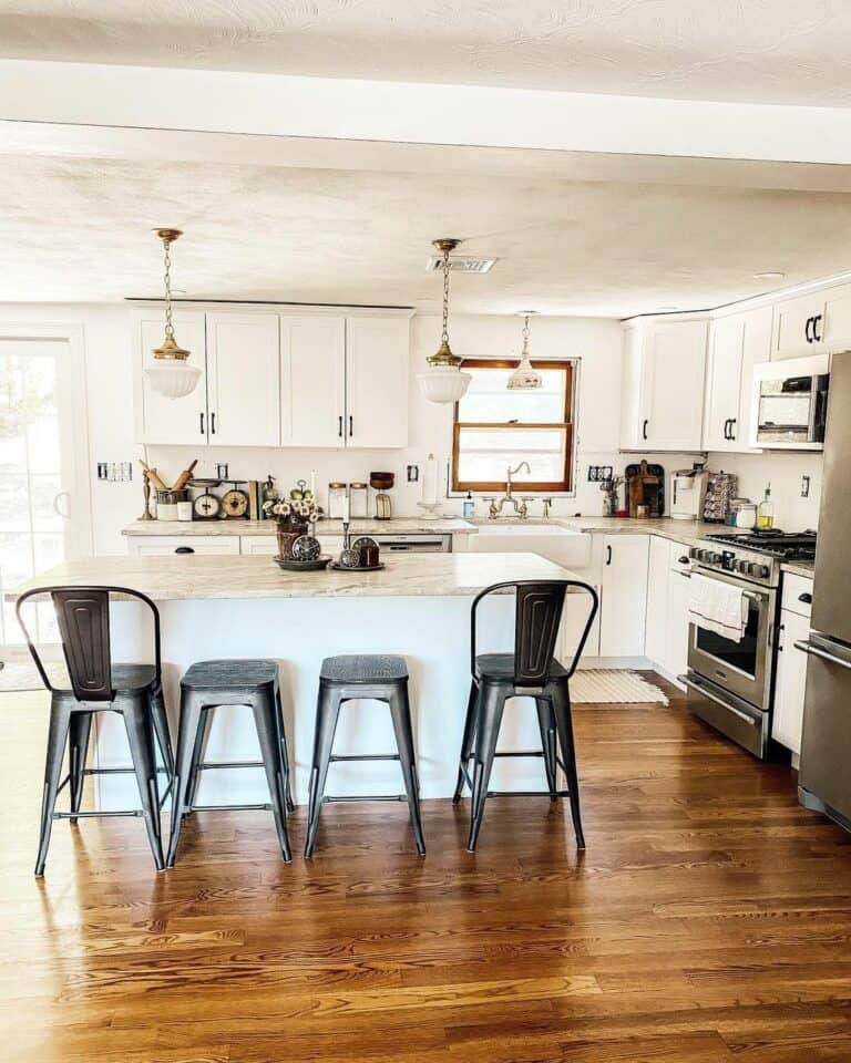 Stained Wood Flooring for a Rustic Aesthetic
