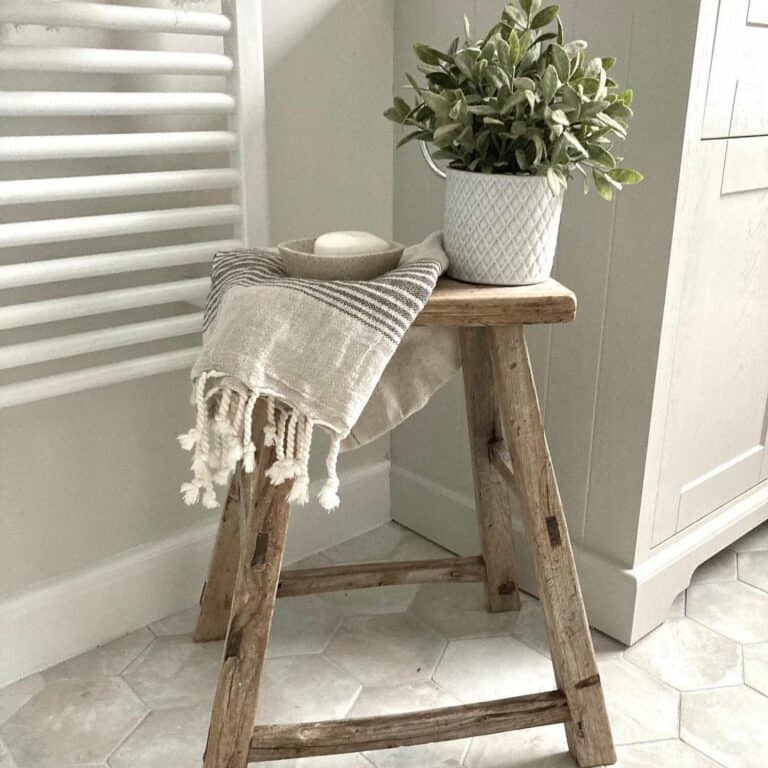 Styled Reclaimed Wooden Stool