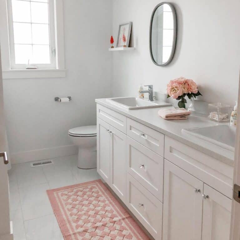 Teen Bathroom Ideas With Marble Sink Top