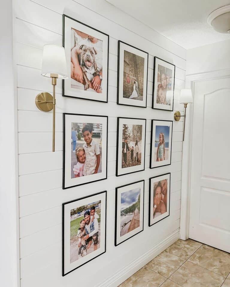 Vibrant Gallery Wall With Colored Photos