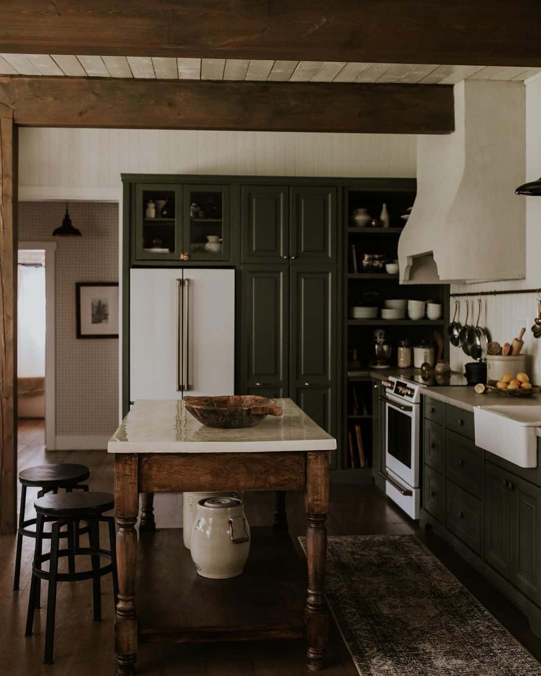 Vintage Farmhouse Kitchen Cabinets