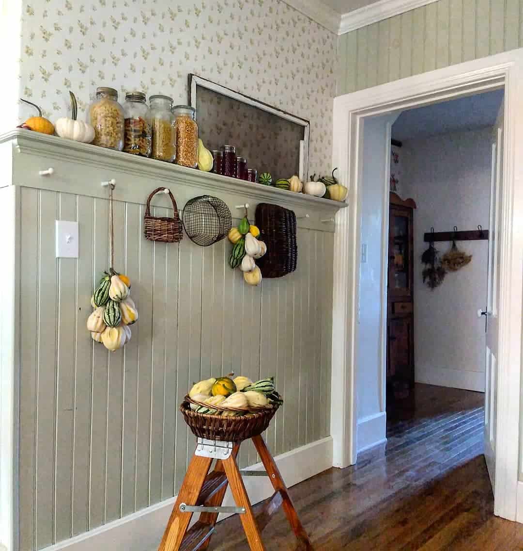 Wallpaper and Wainscoting for a Country Kitchen Soul & Lane