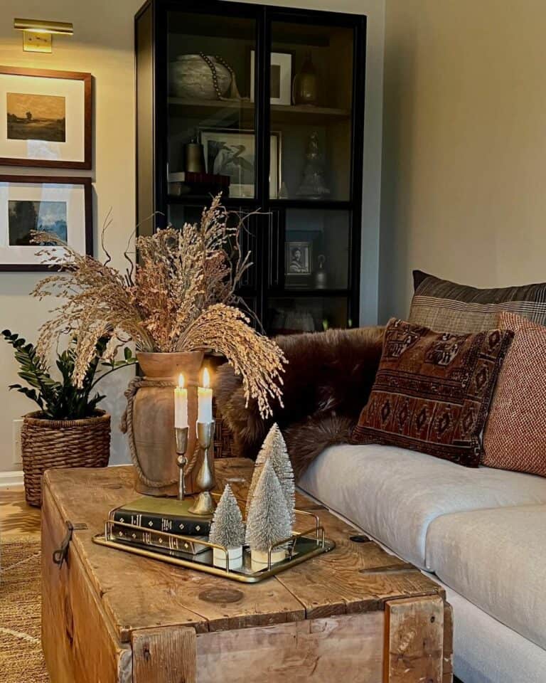 Winter Coffee Table Rustic Décor Ideas