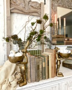 Elegant Farmhouse Aesthetic With Vintage Books