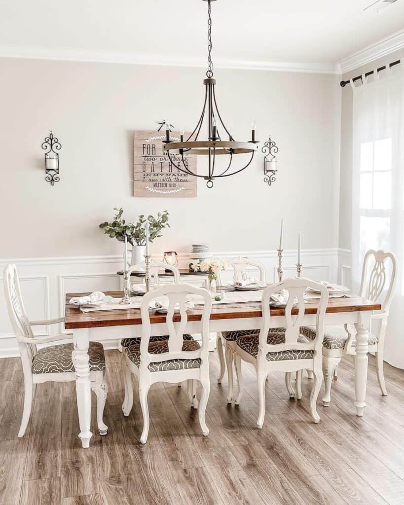 Airy French Country Dining Room