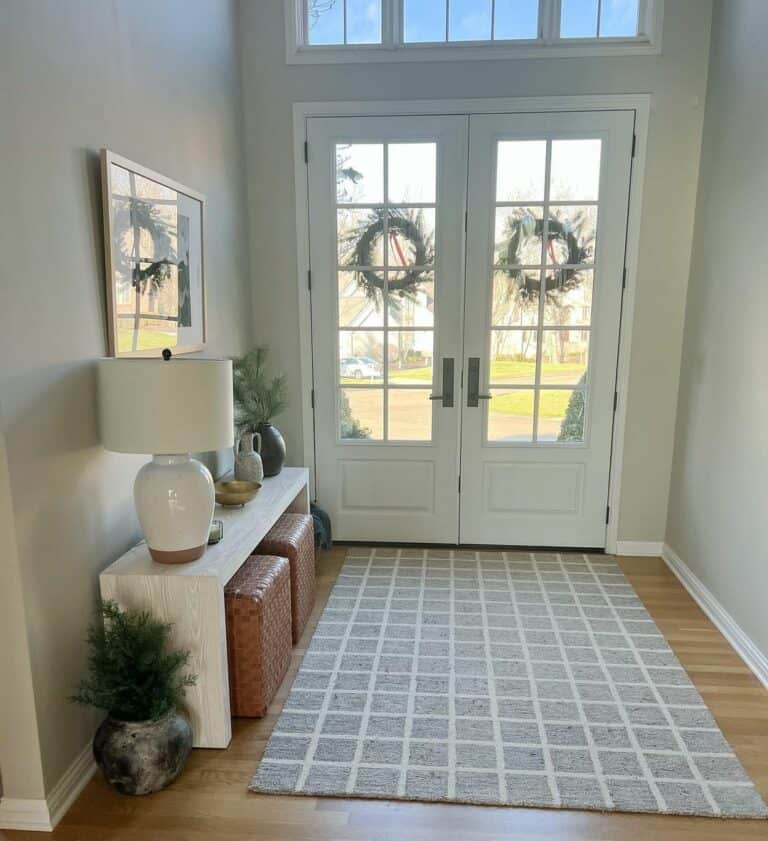 Beautiful Double Door Entry