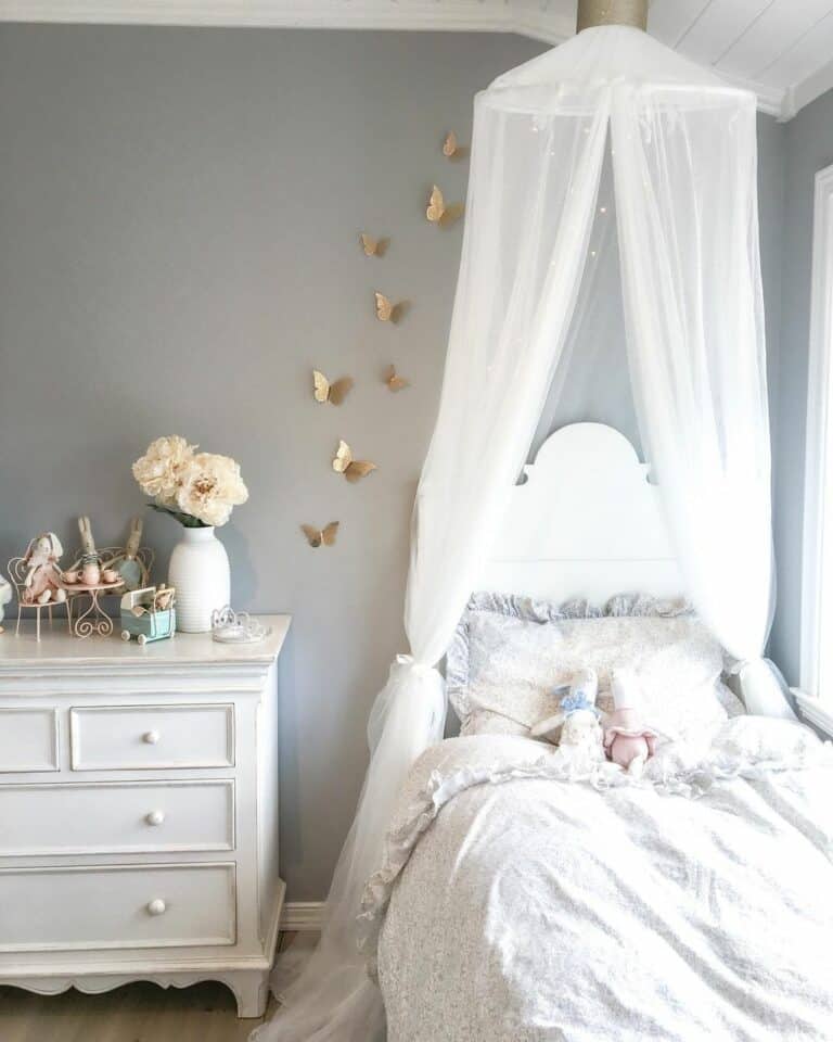 Beautiful Gray Girl's Bedroom