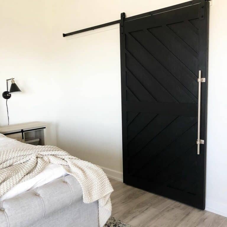 Black Barn Door for a Bedroom