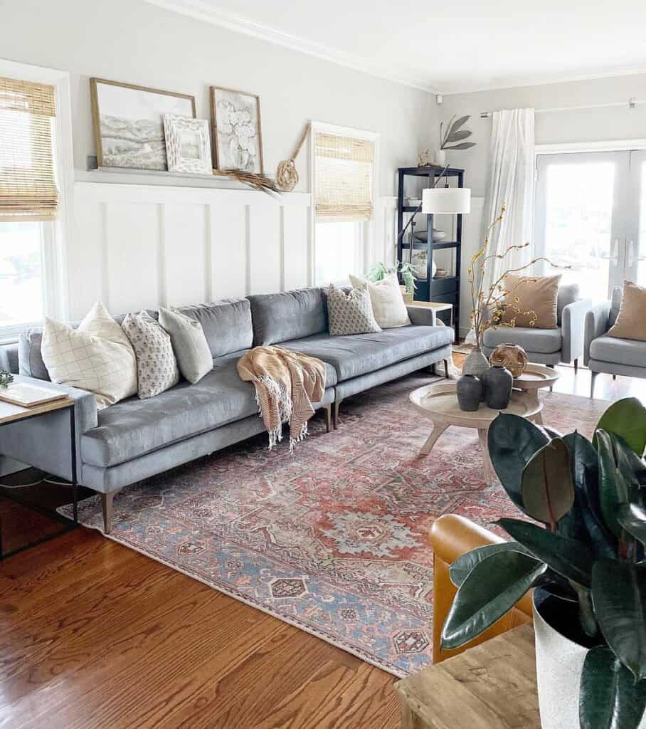 Boho Living Room With Ample Seating