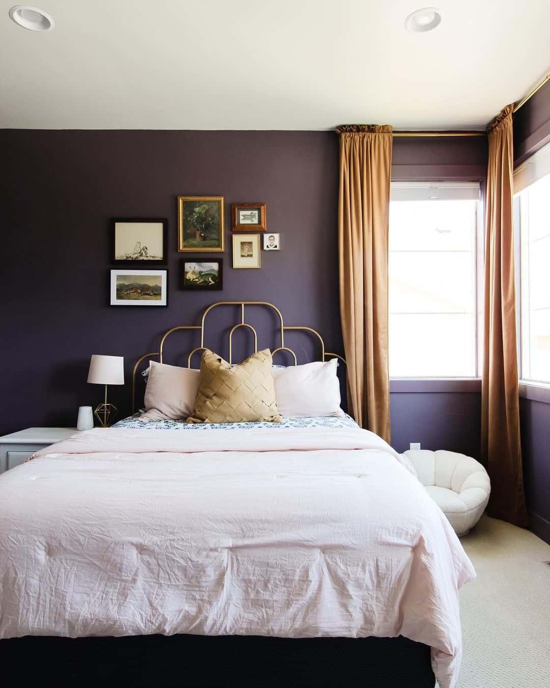 Bold Purple Wall Ideas for Bedroom - Soul & Lane