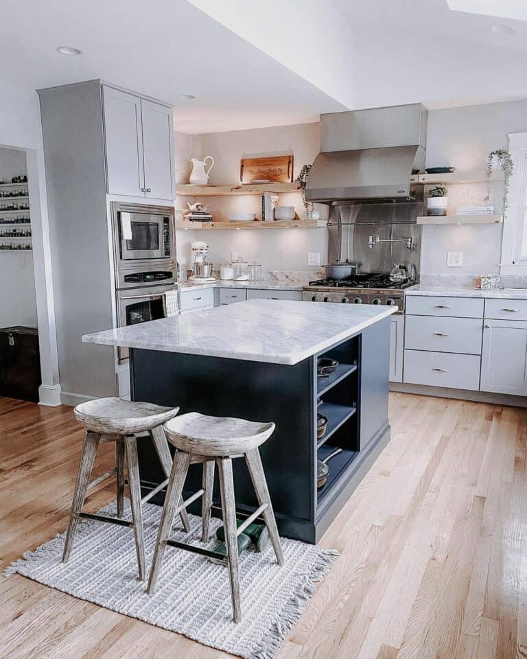 Built-in Lighting for Kitchen Shelves