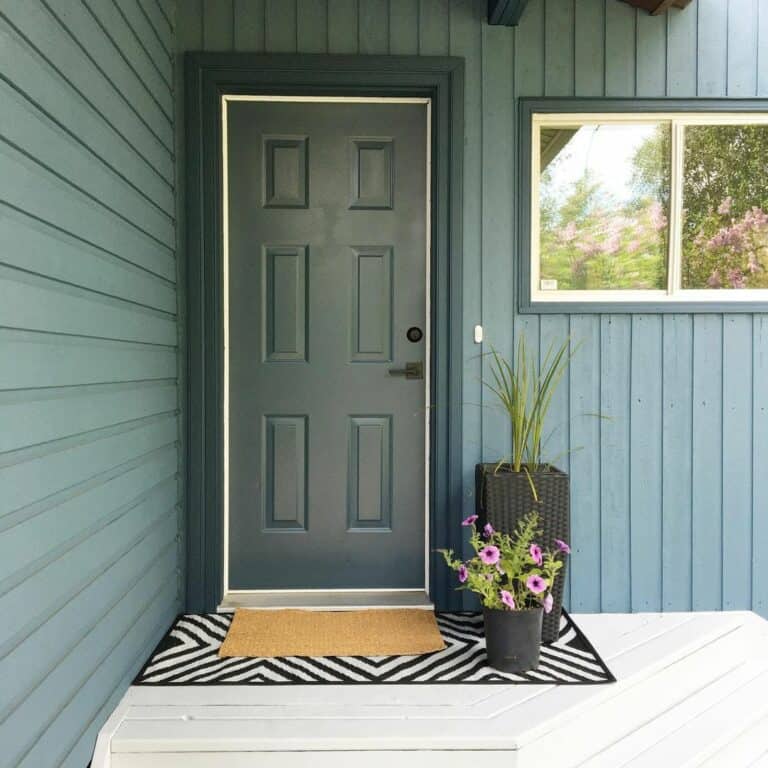 Corner Porch in Shades of Green