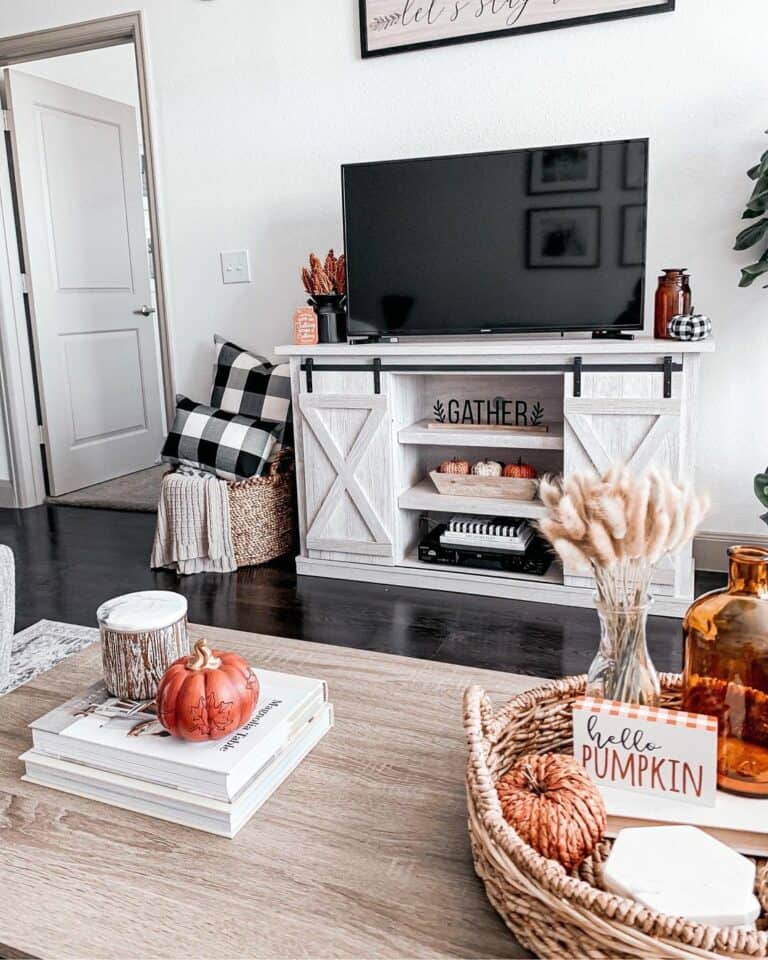 Cozy Accents Fill a Farmhouse Living Room