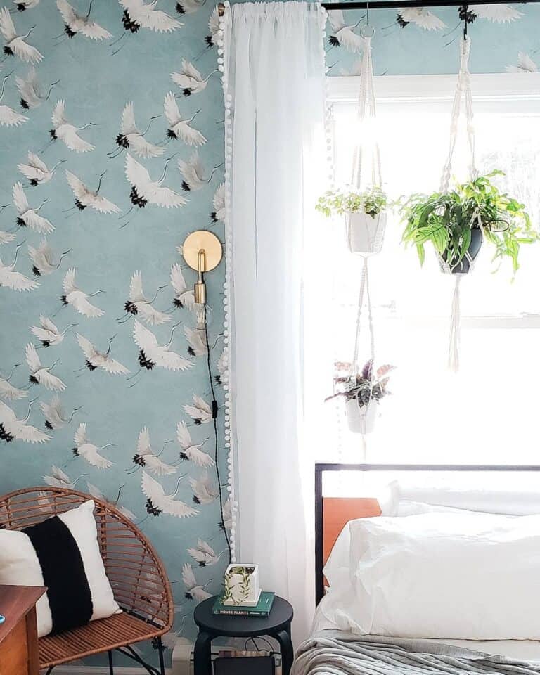 Crane Wallpaper With Modern Ambiance
