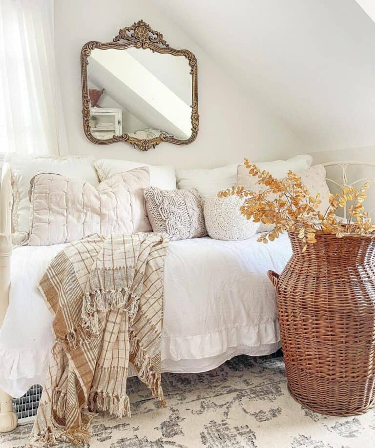 Daybed Covered in Cozy Accessories