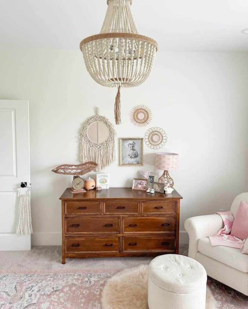 Delicate Boho Room Décor for a Girl's Nursery